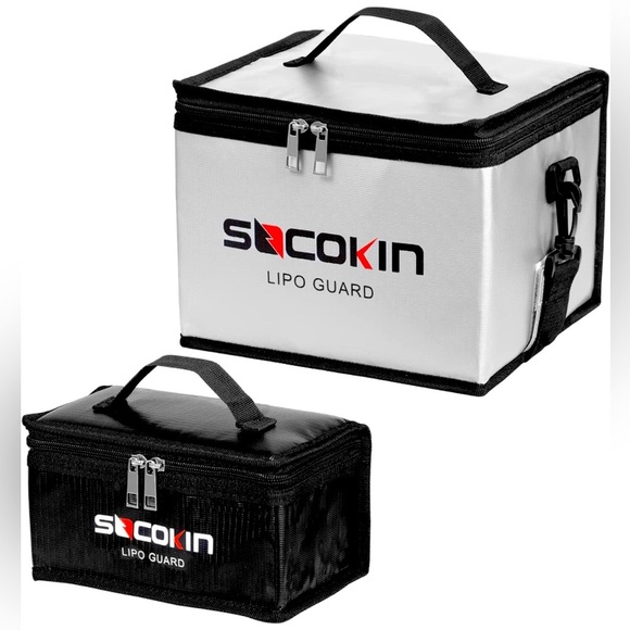 Socokin Other - Socokin Lipo Battery Safe Bag Fire and Explosion Proof - 2 Pack (Large & Small)